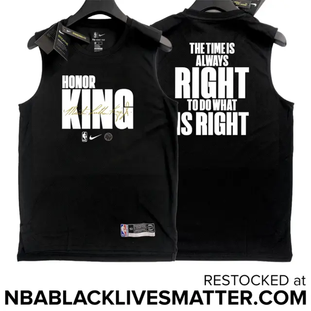 Honor Martin Luther King Jr. (MLK) Dri-Fit NBA Warm Up Shirt