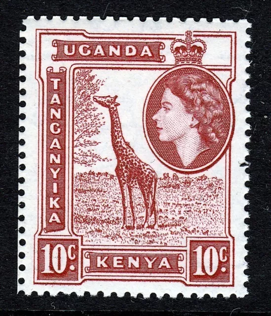 Kenya Uganda Tanganyika 1954-59 10c Carmine Red SG 168 MNH