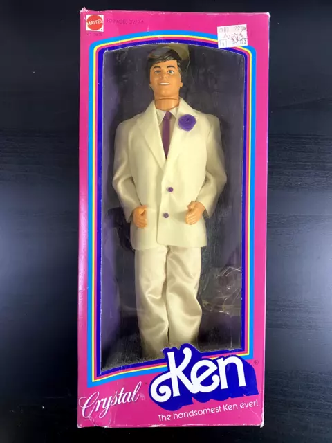 VTG 80s Crystal Ken Doll The Handsomest Ken Ever Mattel 4898 Vintage Barbie Doll