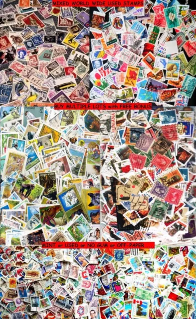 51x STAMPS PER LOT WORLDWIDE USED FROM OUR BIG LARGE MIXED STAMP COLLECTION