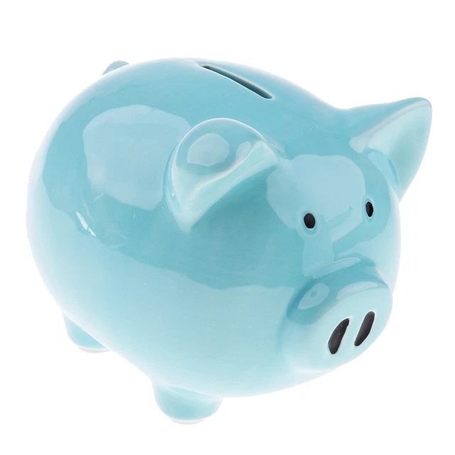 1pc Cute Kids Children Piggy Bank Money Box Kids Toy Funny Gift M-Blue