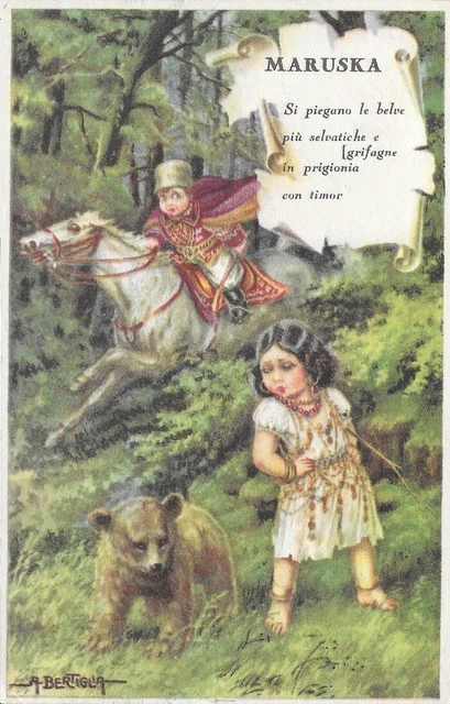 RARA CARTOLINA BAMBINI FIRMATA BERTIGLIA serie 2657