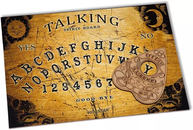 Hölzernes Ouija Board Brett. Hexenbrett Mit Detaillierten Anweisungen Brettspiel