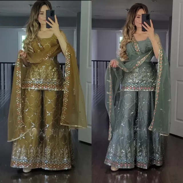 Salwar Kameez New Bollywood Pakistani Designer Wedding Party Wear Dress Indian