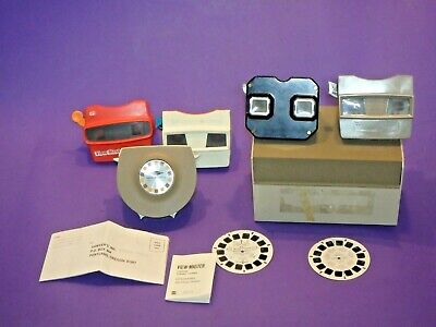VINTAGE SAWYERS/GAF View Master Lighted & VIEW-MASTERS  REELS & CASE  INSTRUCT.