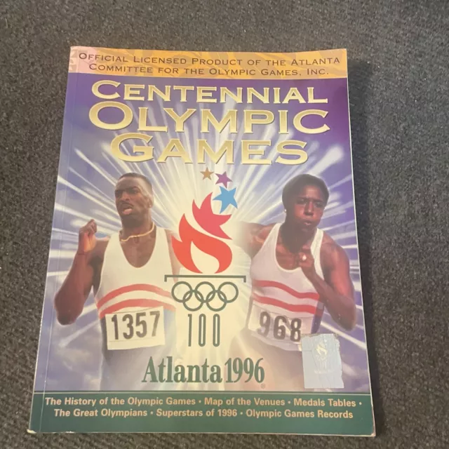 Centennial Olympic Games Atlanta 1996 Official Commemorative Book Souvenir Sport
