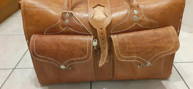 Sac De Voyage Vintage Lemarié-Gaigeard – Cuir – Maroquinerie Française – Occasion