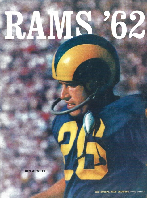 1962 LOS ANGELES RAMS OFFICIAL NFL YEARBOOK - Roman Gabriel - Merlin Olsen