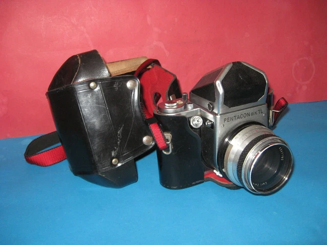 Rare Pentacon Six TL avec Carl Zeiss Jena Tessar 2.8/80mm 6x6 Appareil...