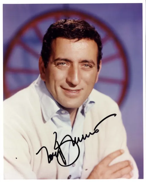 Tony Bennett - Legendary American Pop And Jazz Singer - In Person Signed Photo.