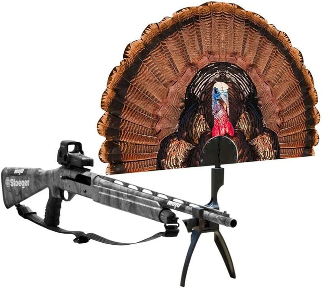 MOJO Outdoors Tail Chaser Max, Realistic Painted Turkey Portable Fan Hunting Dec