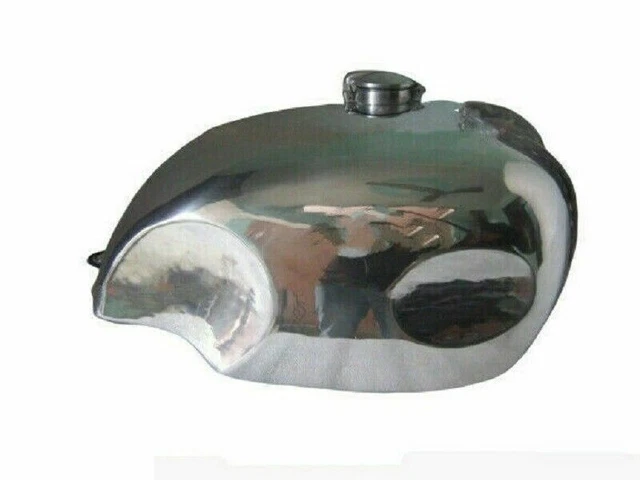 Réservoir Essence Aluminium Pour Yamaha XT 500 - Bleu Pétrole - Personnalisé Avec Bouchon - Neuf
