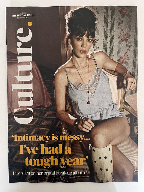 LILY ALLEN UK Sunday Times Culture Magazine October 2025 £14.95 ...