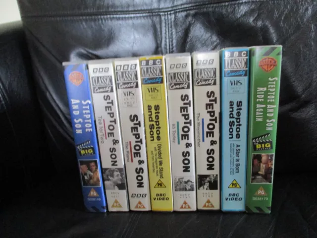 8 X Steptoe & Son Vhs Video Cassette Tapes....one Owner