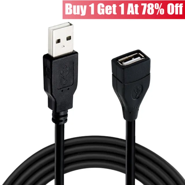 USB 2.0 Extender Extension Cable Cord Type A Male to Female 4.92FT HIGH SPEED