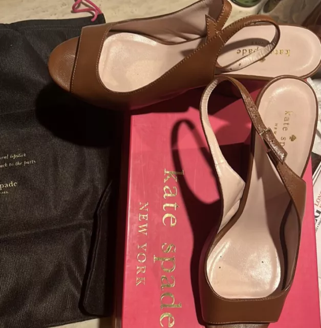 KATE SPADE NEW YORK AUTH $399 Women's Patent Leather Amory Wedge 2