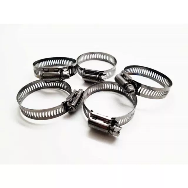 FOREVERBOLT FBBLKHCLP16P5 Stainless Steel SAE 16 Hose Clamp 13/16 to 1-1/2 in.