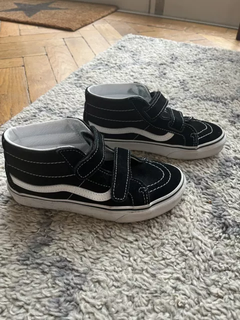 VANS - KIDS SK8-MID REISSUE HOOK AND LOOP SHOES Kids Size UK 2.5