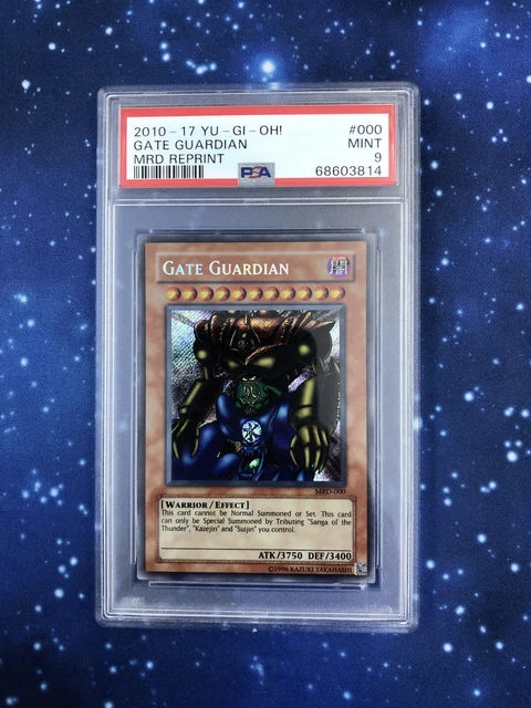 Yugioh! PSA Gate Guardian Metal Raiders Torwächter MRD-000 2010-217 Reprint