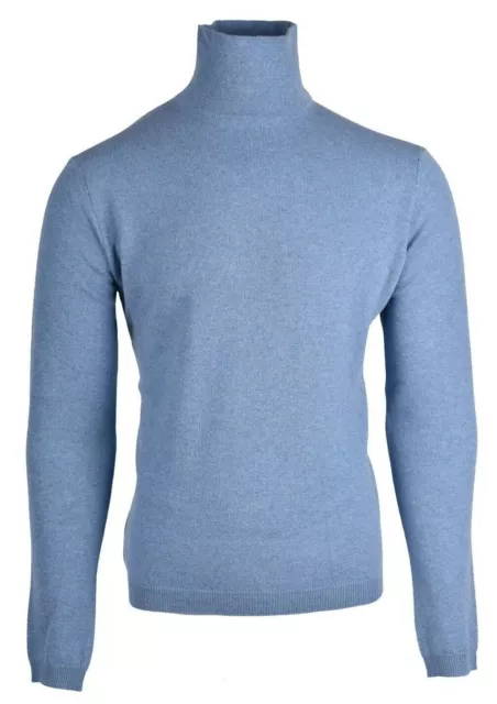 NUOVO maglione a collo alto Stile Latino Attolini maglione in cashmere EU...