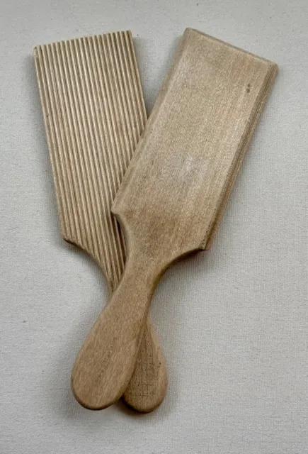 Vintage Kitchenalia Wooden Butter Pats Paddles Country Style Home Decor