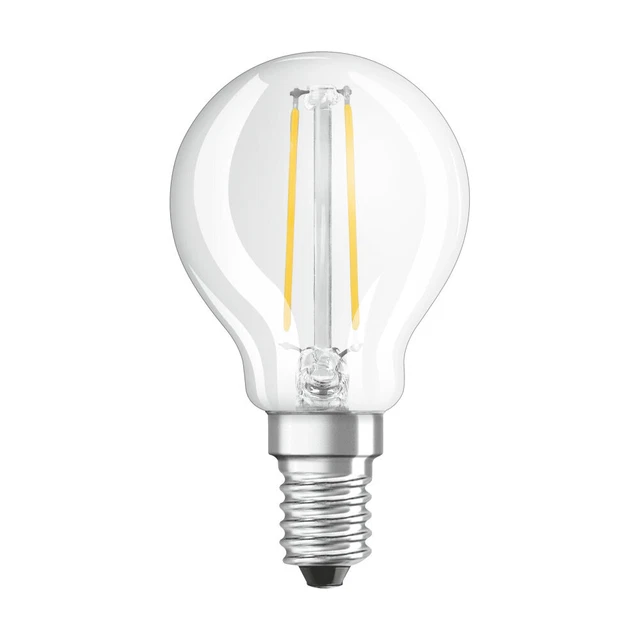 Bellalux LED Filament P45 Tropfen 2,5W = 25W E14 klar 250lm 827 warmweiß 2700K