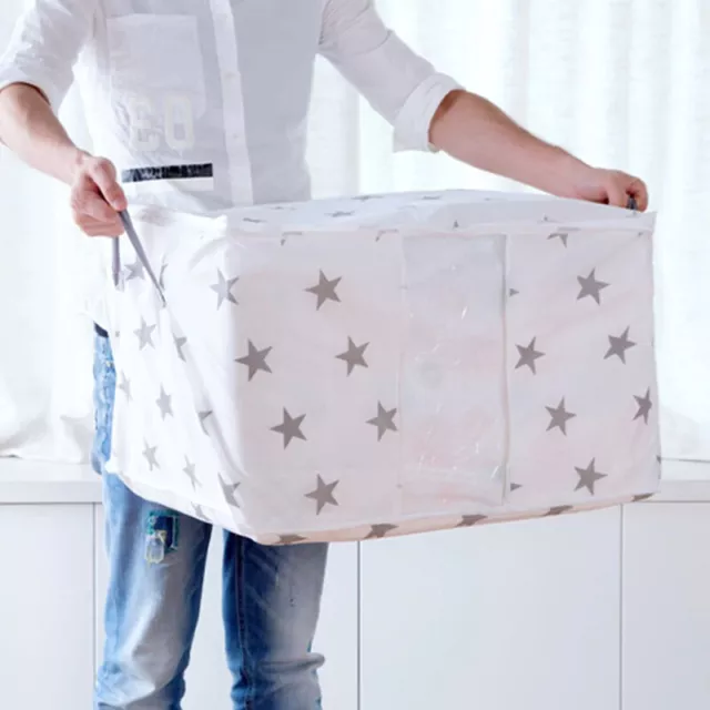 Storage Organizer Bags Zip Box For Quilt Pillow Clothes Blanket Bedding Duvet W