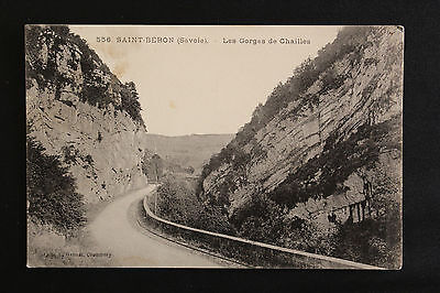 Old postcard CPA saint-beron-the gorges of Chailles