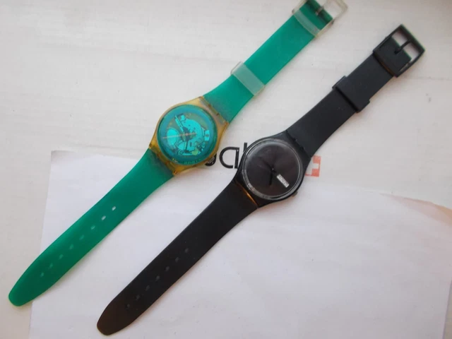 Lot of 2 STD GENT SWATCH WATCHES   TOP  VINTAGE     L@@K & READ     WOW