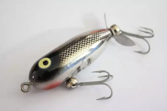 VINTAGE HEDDON TINY Torpedo Black Shiner Pattern Trout Bass Fishing Lure  $20.00 - PicClick AU