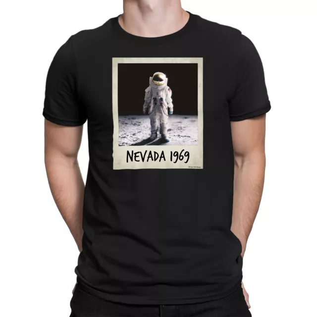 Mens T-Shirt Man On The Moon Polaroid Nevada 1969 Astronaut Space Stanley Stella