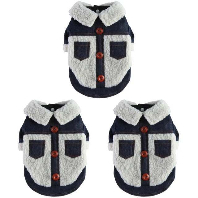 Set of 3 Tenue Chaude Pour Chien D'hiver Vestes Chiens Manteau Grands