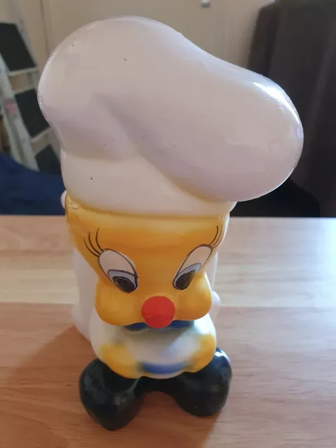 Vintage Rare Tweety pie Utensil Holder Looney Tunes