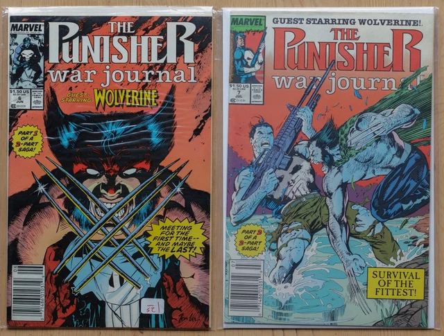 Punisher Vol 2 (1987,24-25,29-40) War Journal (1988,6,7) Marvel Comics Lot