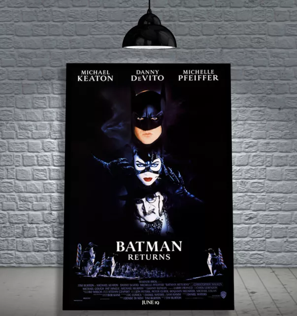 Batman Returns (1992) Framed Movie Poster Print Cinema A1 & 60X40Cm