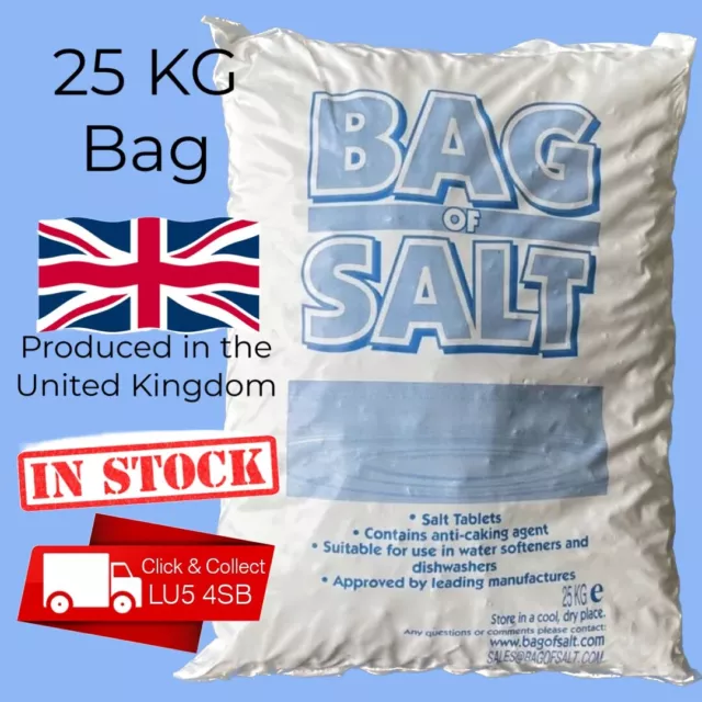 Water Softener Salt Tablets 25kg Bag From £10.99 each  COLLECTION ONLY  LU5 4SB