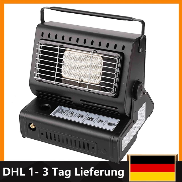 2in1 Tragbare Gasheizung Camping Butan Gas Kocher Keramik 1.3KW Dual-Zweck Herd