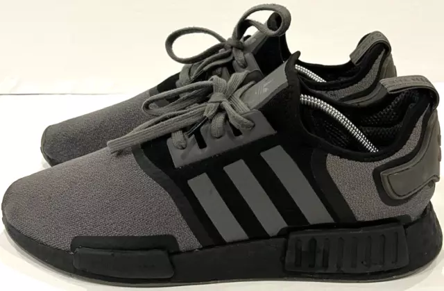 Adidas NMD R1 Mens Size 12 Shoes Gray Black Athletic Running Sneakers