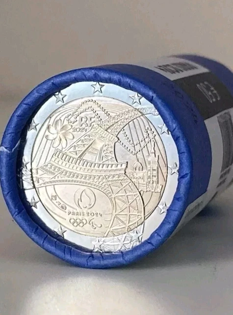 PREVENTE PIECE DE 2 Euro France 2024 Sous Capsule Jo 2024 Flamme