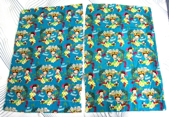 1 par de fundas de almohada estándar vintage BETTY BOOP HAWAII (Tryin hawaiano)