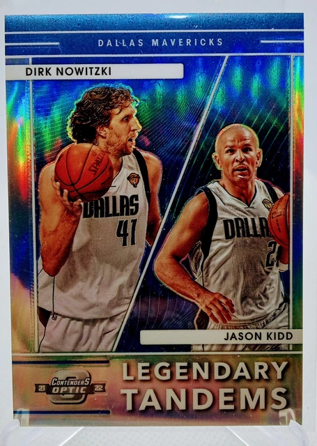 2021 Panini Contenders Optic Legendary Tandems Dirk Nowitzki Jason Kidd #19 HOF