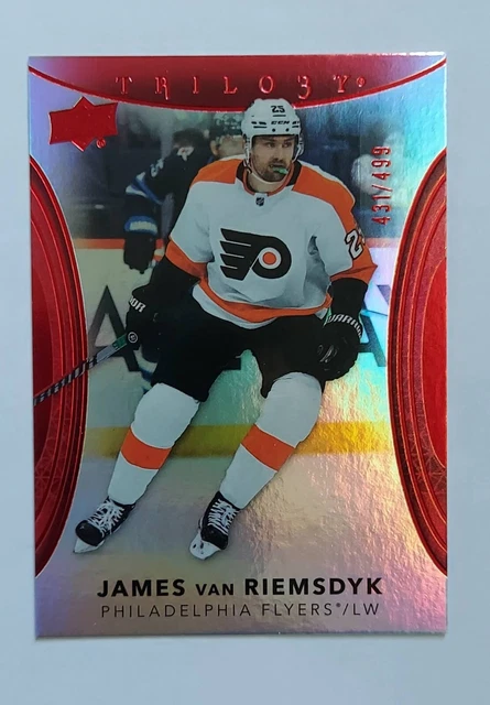 22-23 UD Trilogy #31 Red Foil James Van Riemsdyk 431/499 Flyers