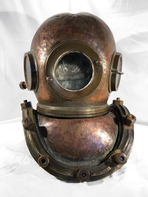 C1950 d'origine chilienne Siebe Gorman type 12 boulon diving helmet scaphandre 2