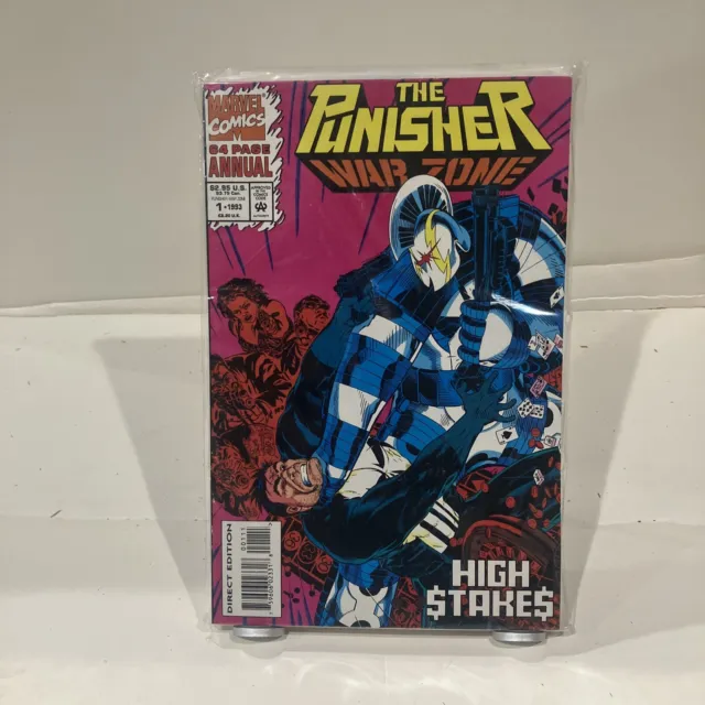 The Punisher War Zone Annual #1 - Polybagged w/Card (Marvel Comics, 1993) NM