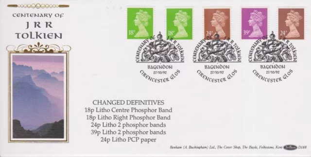 Gb Stamps Rare Benham Machin Definitive Ltd Edn First Day Cover Example No 71