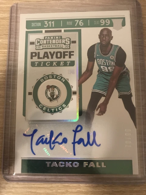 TACKO FALL 2019-20 Panini Contenders Playoff Ticket AUTO Rookie RC # /99 CELTICS