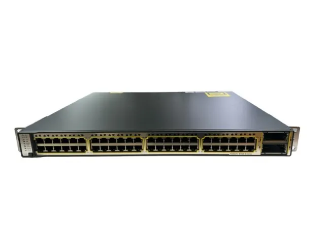 Cisco Catalyst 3750-E WS-C3750E-48TD-S V03 48xGbE Stackable Managed Switch