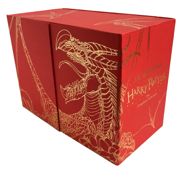 NEW Harry Potter 7 Books Complete Collection Hardback Box J.K. Rowling Gift Set!