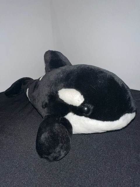 SEA WORLD ORCA Killer Whale 16” Plush Black White Shamu Kohl's Cares