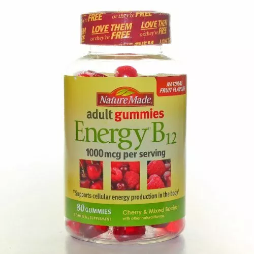 Vitamine B12 Adulte Gummies 80 Tablettes Par Nature Made